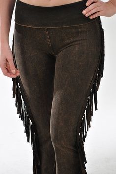 Indulge in ultimate luxury and style with our T-Party Side Fringe Mineral Wash Bootcut Pants. Made from a blend of 95% cotton and 5% spandex, these pants offer a comfortable and flexible fit. Expertly crafted with meticulous sewing and dyeing techniques in downtown Los Angeles, these pants guarantee a quality look and feel. Experience sophistication and exclusivity with a 34" inseam and trendy side fringe design. Casual Cotton Pants With Fringe, Wide Leg Fringe Pants For Fall, Casual Stretch Bottoms With Fringe, Wide Leg Pants With Fringe For Fall, Straight Leg Bottoms With Fringe For Fall, Casual Straight Leg Bottoms With Fringe, Fitted Wide Leg Bottoms With Fringe, Fall Wide Leg Bottoms With Fringe, Fitted Fringed Pants For Fall