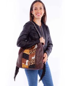 Scully Wrangler's Way - Women's Handbag - Hatcountry Western Style Brown Bags For Daily Use, Brown Hand Tooled Bag For Rodeo, Hand Tooled Brown Bags For Rodeo, Hand Tooled Brown Bag For Rodeo, Western Style Brown Bag For Fall, Western Brown Bags For Fall, Western Style Brown Bags For Rodeo, Western Brown Bags For Rodeo, Brown Leather Bags For Rodeo