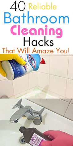 bathroom cleaning hacks that will amaze you to use them in the shower or on the toilet