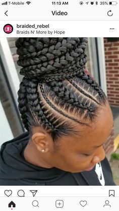 Feed In Ponytail Hairstyles, High Ponytail Cornrows Black Women, Cornrows Braids For Black Women Bun Updo, Up Do Braids For Black Hair, Conrow Ponytails, Updo Braided Hairstyles For Black Women, Braided Up Ponytail Hairstyles, Feedin Ponytail Braids, Updo Braids For Black Hair