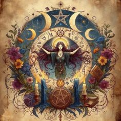 Pagan Art Witchcraft, Wiccan Rede, Witch Wallpaper, Pagan Spirituality, Witch Rituals, Traditional Witchcraft, Postal Vintage, Work Fun, Celtic Goddess