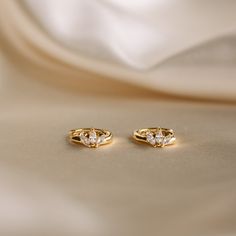 Marquise Huggie Hoops by Caitlyn Minimalist Floral Diamond - Etsy Womens Earrings Studs, H U, Diamond Hoop Earrings, Marquise Diamond, Timeless Jewelry, Huggie Hoop Earrings, Cz Diamond, Jewelry Boxes, Jewelry Earrings Hoops