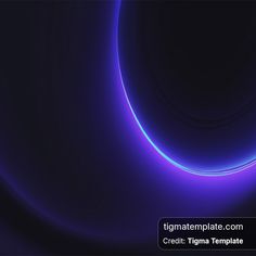 an abstract dark blue background with neon lights in the center and a circular shape on top