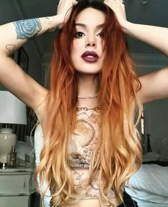 Make Up Selfie, Red And Blonde Hair Color, Red And Blonde Hair, Red And Blonde, Fire Hair, Ginger Hair Color, Red Hair Color