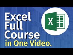 excel full course in one video