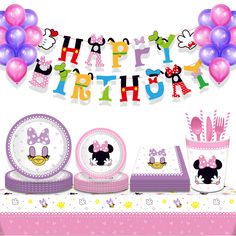 PRICES MAY VARY. ★ [Set for 16 people] Minnie’s birthday tableware 203 pieces, including 16 pieces of 9-inch dinner plate paper plates, 16 pieces of 7-inch dessert plates, 16 pieces of 9-ounce cold drink cups, 40 napkins, Minnie’s birthday banner, Minnie’s theme pattern tablecloth, 25 A straw, 20 balloons, 48 tableware, can accommodate 16 guests. ★ [High Quality]-This Minnie Party Kit is made of durable food-grade thick paper material, which is not easy to fold. Non-toxic, Bpa-free, 100% safe, b Daisy Duck Party, Personalised Balloons, Minnie Mouse Party Decorations, Minnie Mouse Birthday Decorations, Minnie Mouse Theme, Personalized Balloons, Minnie Party, Minnie Birthday, Happy Birthday Parties