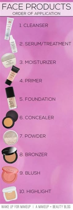 Order of applying Makeup & Skincare products! Glamorous Wedding Makeup, Teknik Makeup, Obličejové Masky, Make Up Diy, Membentuk Alis, Bentuk Alis, Mekap Mata, Makeup Tutorial Foundation, Makeup Tip