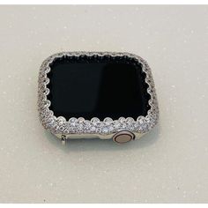 Apple Watch Bezel Cover Women Silver Lab Diamond Bezel Metal Bling Crystal Iwatch Band Bling Series 1,2,3,4,5,6, Handmade Silver Apple, Ceramic Apple, Apple Watch Sizes, Champagne Bubbles, Silver Lab, Iphone Watch, Apple Watch Case, Apple Watch Accessories, Rose Gold Band