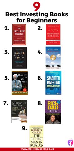 the 9 best investing books for beginners to read in their own bookcases