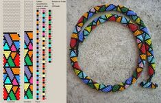 the beaded bracelets are different colors and patterns