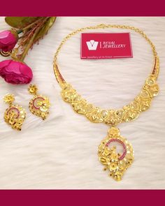 Beautiful gold plated ruby stone necklace set with earrings.  A best replica of original gold sets. Can be paired along with long set listed on our page. 100% gold look. For any enquiries feel free to contact us. Please provide detailed address with contact number when order is placed as it is required on shipping label. Hallmarked Gold-plated Jewelry Sets For Festivals, Heavy Gold Plated Jewelry Sets For Gifts, Heavy Gold-plated Jewelry Sets, Gold Chandbali Necklaces For Anniversary, Gold Kundan Necklace With Meenakari For Anniversary, Gold Ruby Jewelry With Filigree Detail, Heavy Yellow Gold Plated Jewelry Sets, Traditional Gold Plated Jewelry Sets For Anniversary, Gold Ruby Jewelry Hallmarked