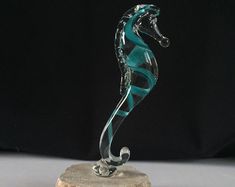 ArtGlassStudioWpg - Etsy Seahorse Sculpture, Winnipeg Canada, Glass Studio, Unique Vases, Tropical Party, Pottery Making, Ceramic Dishes, Wooden Bowls