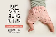 This sewing pattern for baby summer shorts, with a range of sizes to fit babies from 0-24 months, will produce a practical summer wardrobe staple for your little one. The finished product features an elastic waistband that's a breeze to slip on and off those tiny tushies. It also has a faux side pockets and front fly, and extra space in the leg to fit comfortably over nappies/diapers. This baby summer shorts sewing pattern is an excellent scrap buster project - it allows you to transform leftover pieces of your favorite fabrics into trendy and comfortable shorts that little ones will adore. Active babies need clothing that can keep up with them, and this pattern delivers just that. With reinforced seams, these shorts are built to withstand energetic adventures. Whether it's crawling, playi Boy Shorts Pattern Free, Boy Shorts Pattern, Shorts Sewing Pattern, Baby Sweats, Shorts Sewing, Summer Wardrobe Staples, Kids Garments, Scrap Busters, Shorts Pattern