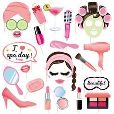 a set of makeup and beauty items for women to use on their skin care products