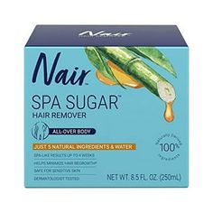 Nair Spa Sugar Wax Hair Remover Kit, 11.8 Oz Container Nair Spa Sugar Wax Hair Remover Kit puts you in control of your sugaring so you can have spa day your way. Inspired by the ancient beauty routine of ?sugaring,? Nair Spar Sugar delivers petal smooth, hair-free skin. With just five 100% naturally derived ingredients?plus water?and no perfumes, dyes or parabens, you can feel good about this dermatologist-tested hair removal method. This DIY sugar wax hair removal kit gives you spa-like results Wax Benefits, Sugar Wax Diy, Hair Removal Spray, Upper Lip Hair, Sugar Waxing, Wax Strips, Hair Removal Methods, Body Waxing, Waxing Kit