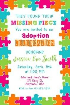 the missing piece birthday party is set up with colorful puzzle pieces, and it's free printable