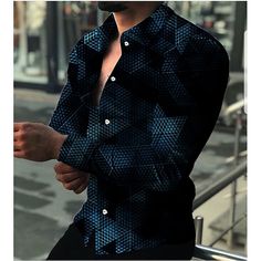 Mens Printed Shirts, 3d Shirt, New Retro, Casual Shirt, Primavera Estate, Men's Casual