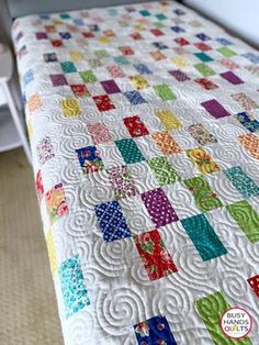 Gridwork by Myra Barnes of Busy Hands Quilts is a modern jelly roll-friendly quilt pattern that goes together quickly and easily. This unique quilt pattern includes 4 sizes - Lap, Throw, Queen, and King - so you'll use it again and again. Gridwork is entirely strip pieced, which speeds up the process; you won't be sewing together individual pieces one by one. This would make a stunning birthday gift idea for a loved one that they will cherish forever!