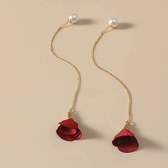 This Unique Pair Is A Wonderful Addition To Your Wardrobe And Your Style; Sure To Get Lots Of Compliments! Gsumpk50c00jn3m Gold Flower-shaped Earrings For Valentine's Day, Skull Fire, Boho Drop Earrings, Tassel Drop Earrings, Flower Rose, Heart Drop Earrings, Pink Stars, Heart Studs, Flower Earrings Studs