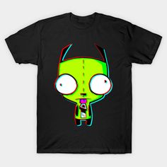 Glitch'D Gir -- Choose from our vast selection of Crewneck and V-Neck T-Shirts to match with your favorite design to make the perfect graphic T-Shirt. Pick your favorite: Classic, Boxy, Tri-Blend, V-Neck, or Premium. Customize your color! For men and women. Invader Zim, V Neck T Shirt, Graphic T Shirt, Graphic Tshirt, Tshirt Designs, Neon, Tank Top, For Men, Mens Graphic Tshirt