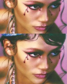 zendaya vouga italia ✧ Avant Garde Photoshoot, Vibe Pics, Pleasure Principle, Elizaveta Porodina, Avant Garde Makeup, Face Gems, Photoshoot Makeup, Model Inspo, Zendaya Coleman