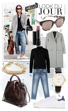 Look Du Jour Outfits, Relaxed Chic, Stile Casual Chic, Comfy Casual Outfits, Outfit Collage, Look Of The Day, Outfit Jeans, Paris Outfits, Trendy Chic