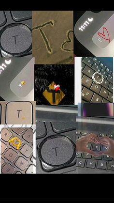 there are many different pictures with letters and numbers on the computer keyboard, but no one is using them