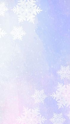 snow flakes on a purple and pink background