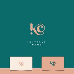 the initial letter kc is made up of two letters, and has an elegant design