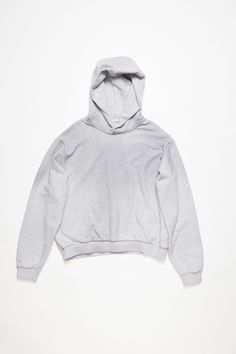 <div>Hooded sweater is cut to a relaxed unisex fit with dropped shoulders and below-hip length. Detailed with an Acne Studios logo stamp print at the back, crafted from a fleece cotton blend with a vintage sprayed effect.</div> Acne Studios Sweater, Stamp Print, Suit Jacket Dress, Frederic Malle, Denim T Shirt, Studio Logo, Logo Stamp, Hooded Sweater, Clothes Collection