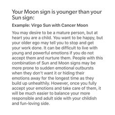 the moon sign is shown in black and white