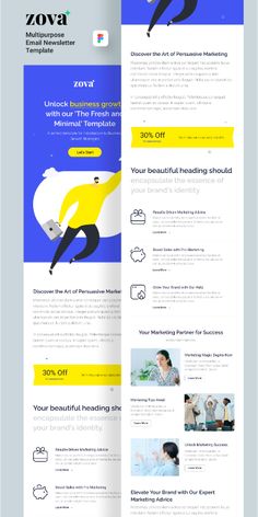 the website design for zovr, an online marketing platform that is designed to help people