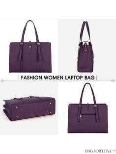 BagForLove - Professional 15.6 Inch Leather Laptop Tote: Waterproof, Spacious, and Stylish Womens Work Shoulder Bag Product Description Color Purple Details Chain Magnetic No Style Elegant Strap Type Adjustable Closure Type Zipper Features Multi-function Type Messenger Bag Coating 100% Polyurethane Composition 100% Polyurethane Care Instructions Hand wash, do not dry clean Material PU Leather Details Pictures Similar Products h2 { text-align: center; } /* æ¢è¡ */ li{ white-space: normal; word- Large Capacity Purple Satchel, Purple Satchel With Large Capacity, Waterproof Shoulder Bag For Everyday Use, Waterproof Bag For Everyday Use, Waterproof Bags For Daily Use, Everyday Waterproof Bags, Everyday Waterproof Bag, Waterproof Leather Bags, Purple Everyday Satchel