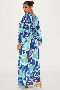 Available In Blue/combo. Chiffon Maxi Dress Long Dolman Sleeves Surplice Neckline Smocked Waist w/ Lining V-Back Non Stretch Self: 100% Polyester Lining: 100% Polyester Imported | Costa Rica Chiffon Maxi Dress in Blue size 3X by Fashion Nova Chic Blue V-neck Cover-up, Blue Long Sleeve Beachwear Cover-up, Chic Blue Cover-up For Vacation, Blue Floral Print V-neck Cover-up, Blue V-neck Cover-up With Floral Print, Blue V-neck Floral Print Cover-up, Blue Flowy Beach Cover-up, Blue Maxi Length Cover-up For Vacation, Flowy Blue Beach Cover-up