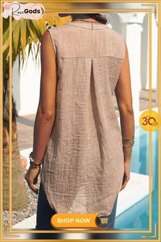 Plain Cotton Casual Sleeveless Shirts & Tops India And Pakistan, Sleeveless Shirt, Unique Designers, Summer Colors, Daily Fashion, Designing Women, Shirts Tops, Types Of Sleeves, Fashion Design