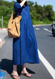 Womens linen dress Womens casual dress blue longsleeve | Etsy Elegant Cotton A-line Vintage Dress, Beach Cotton Shift Midi Dress, Beach Shift Midi Dress In Cotton, Cotton A-line Beach Dresses, Summer Midi-length Vintage Dress, Summer Midi Vintage Dress For Casual Occasions, Casual Cotton Sundress Midi Dress, Cotton Shift Dress With Maxi Length, Casual Vintage Cotton Midi Dress