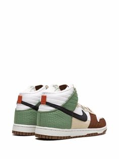 Nike Dunk High LX "Toasty" Sneakers - Farfetch Basket Nike, Sneakers Green, Baskets Nike, Nike Dunk High, Dunk High, Black Oil, Nike Dunk, Nike Dunks, Sandal Espadrille