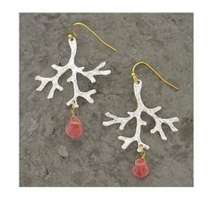 Beautiful Coral And Silver Earrings Hang Approximately 2" The Silver Design Mimics Branches. Makes A Perfect Gift! Handmade Dangle Jewelry For Holidays, Handmade Holiday Dangle Jewelry, Handmade Pink Jewelry For Holiday, Coral Jewelry With Ear Wire For Gift, Gift Coral Jewelry With Matching Earrings, Coral Jewelry Gift With Ear Wire, Coral Beaded Earrings For Gifts, Handmade Coral Earrings For Gifts, Coral Dangle Jewelry For Gifts