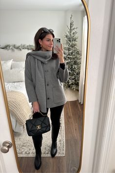 Shop Removable Scarf Wool-Blend Coat and other curated products on LTK, the easiest way to shop everything from your favorite creators. Wool Blend Coat, Medium Long, Wool Jacket, Wool Blend, Leggings, Wool