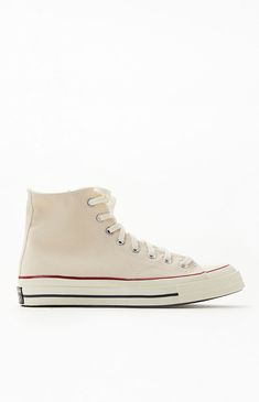 White Chuck 70 High Top Shoes White Chuck 70, Converse Shoes High Top, Converse Chuck 70 High Top, Off White Converse, Chuck 70 High Top, White Chucks, Converse Logo, High Top Chucks, Converse White