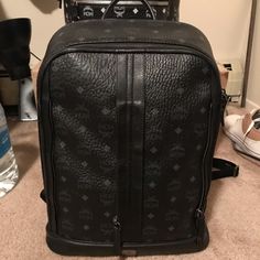 100% Authentic Mcm X Christopher Rburn Backpack Limited Edition Only One On The Market Right Now. Extremely Functional Revamp Of The “Duke” Backpack 4 Zipper Pockets, One 13” Laptop Slip Pocket Side Handle/Back Strap For Brief/Duffle Conversion $950 Retail. Medium Size. 17”X15”X11” Great Condition, Lightly Used Slight Shape Deformity From Normal Use Marks/Stains On Inside Fabric Christopher Raeburn, Mcm Bags, Back Strap, Medium Size, Zipper Pocket, Right Now, Black And Grey, Limited Edition, Laptop