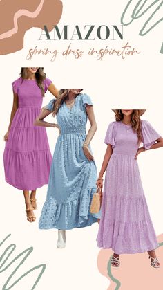 Sharing the best spring summer outfits for women that keep up with women's fashion trends 2023 __________________________ amazon finds, amazon favorites, amazon fashion, spring dress, spring style, gift ideas, mothers day, birthday gifts, fashion Best Amazon Buys, Flowy Maxi Dress, Womens Cocktail Dresses