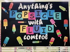 a sign that says anything's popsicle with fluid control