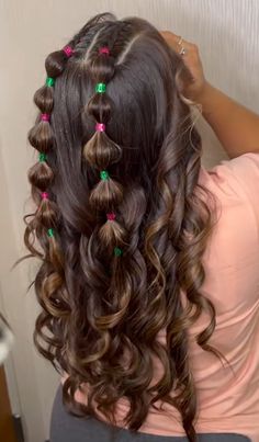 Preppy Hairstyles, Hairstyle Examples, Greasy Hair, Hair Done, Hairdos For Curly Hair, Hair Stylies, Hairdo For Long Hair, Hair Stylist Life, Easy Hairstyles For Long Hair