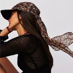 Free People X Rahi Postiano Print Scraf Hat Womens Baseball Hats, Cute Baseball Hats, Baseball Hat Style, Hat Stores, Hats Fashion, Cute Womens, Free People Accessories, Scarf Hat, Positano