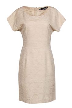 Current Boutique-Love Moschino - Sand Colored Floral Scoop Neck Sheath Dress Sz 8 Good Dress, French Girl Chic, Chic Shop, Buy Shoes Online, Sand Color, Size 8 Dress, Love Moschino, French Girl, Tote Purse