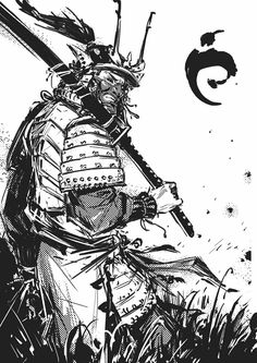 Samurai Drawing, Ronin Samurai, Ninja Art, Samurai Armor