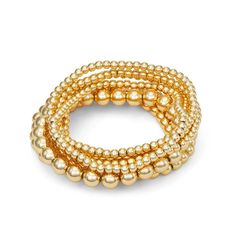 Accessorize in style with this Napier 7 Row Gold Beaded Stretch Bracelet. Accessorize in style with this Napier 7 Row Gold Beaded Stretch Bracelet.  Metal: alloy Bracelet length: 8 in. Plating: gold tone Finish: polished Additional details: nickel safe Not appropriate for children 14 years old and younger. Size: One Size. Gender: unisex. Age Group: adult. Gold Beaded Bracelets, Outfit Repeater, Beaded Braclets, Bracelet Metal, Stacked Jewelry, Beaded Stretch Bracelet, Cute Fits, Super Sweet, Stretch Bracelet