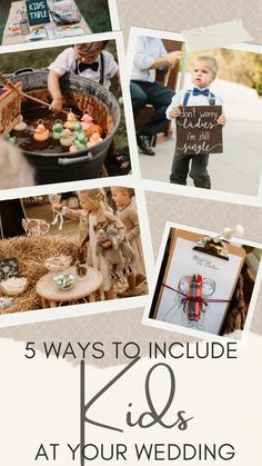 Whether you want to involve them in the planning, the event, or follow-up celebrations, there are many ways that you can include the kiddos without it being overwhelming. We will assist you in coming up with clever ideas to make them feel included and occupied during your big day. 

#kiddos #weddingkids #weddingplanner #weddinghelp Wedding Help, Clever Ideas, Wedding With Kids, 5 Ways, Make It Yourself