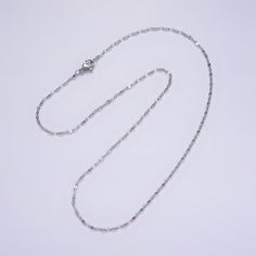 If you receive a defective item, please contact us within 5 days of arrival. Item Details - Material: Stainless steel Chain style: Cable Closure: Lobster claw Length: 17.7 inches Width: 1.9 mm Please avoid any water or chemical solutions. Keep the chain in a dry environment. Oval Metal Necklace With Paperclip Chain, Minimalist White Gold Chain Necklace With Lobster Clasp, Dainty Silver Oval Link Necklace, Silver Chain Necklace With Delicate Oval Link, Minimalist Silver Chain Necklace With Oval Pendant, Silver Dainty Chain Necklace With Oval Pendant, Silver Dainty Oval Pendant Chain Necklace, Dainty Silver Chain Necklace With Oval Pendant, Minimalist Oval Necklace With Lobster Clasp